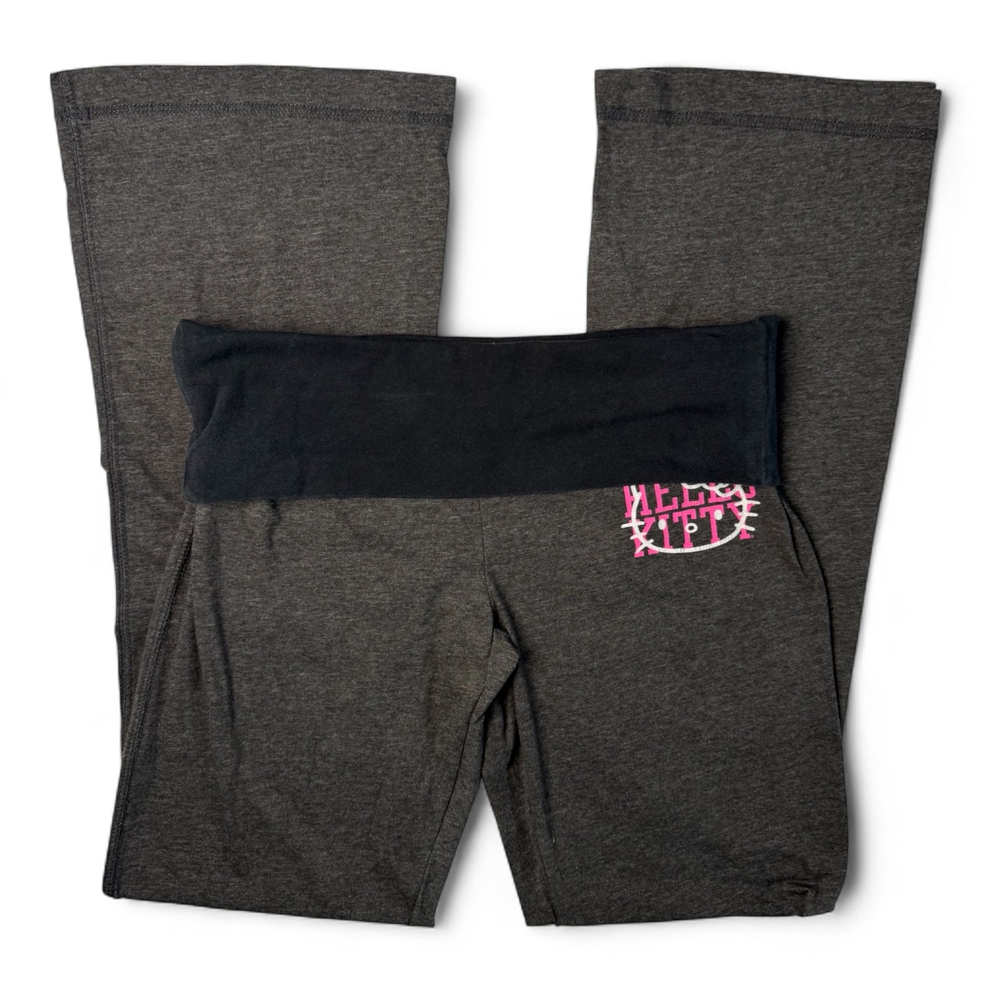 Hello Kitty Script Fold Over Yoga Pants