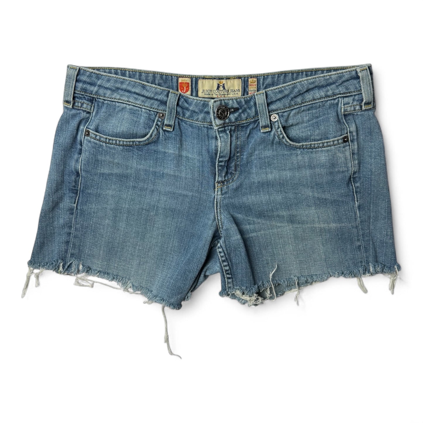 Juicy Couture Heart-Pocket Denim Shorts