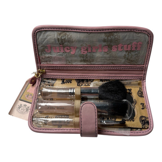 Juicy Couture Makeup Roll Pouch & Brushes