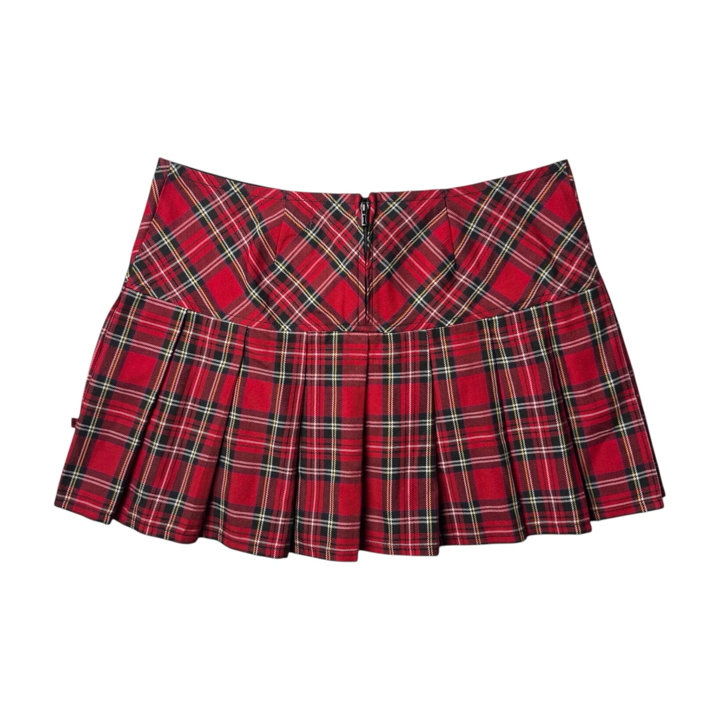 Royal Bones Plaid Mini Skirt