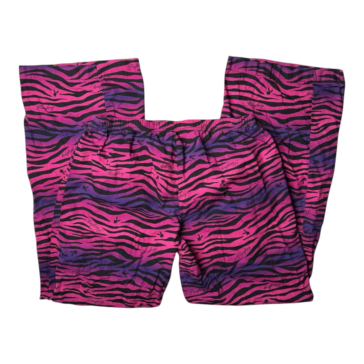 Playboy Script Zebra Print Pajama Pants