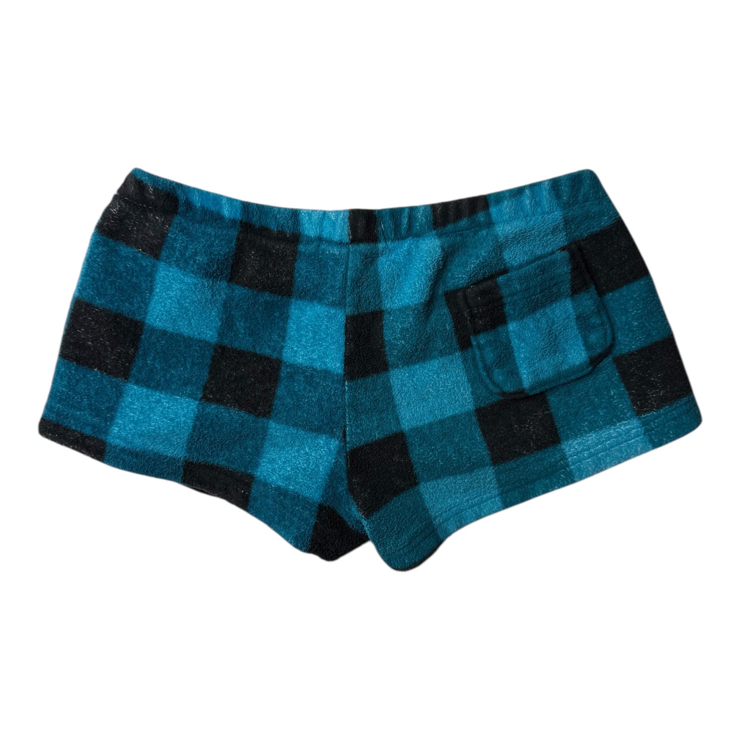OP Black/Blue Plaid Pajama Shorts