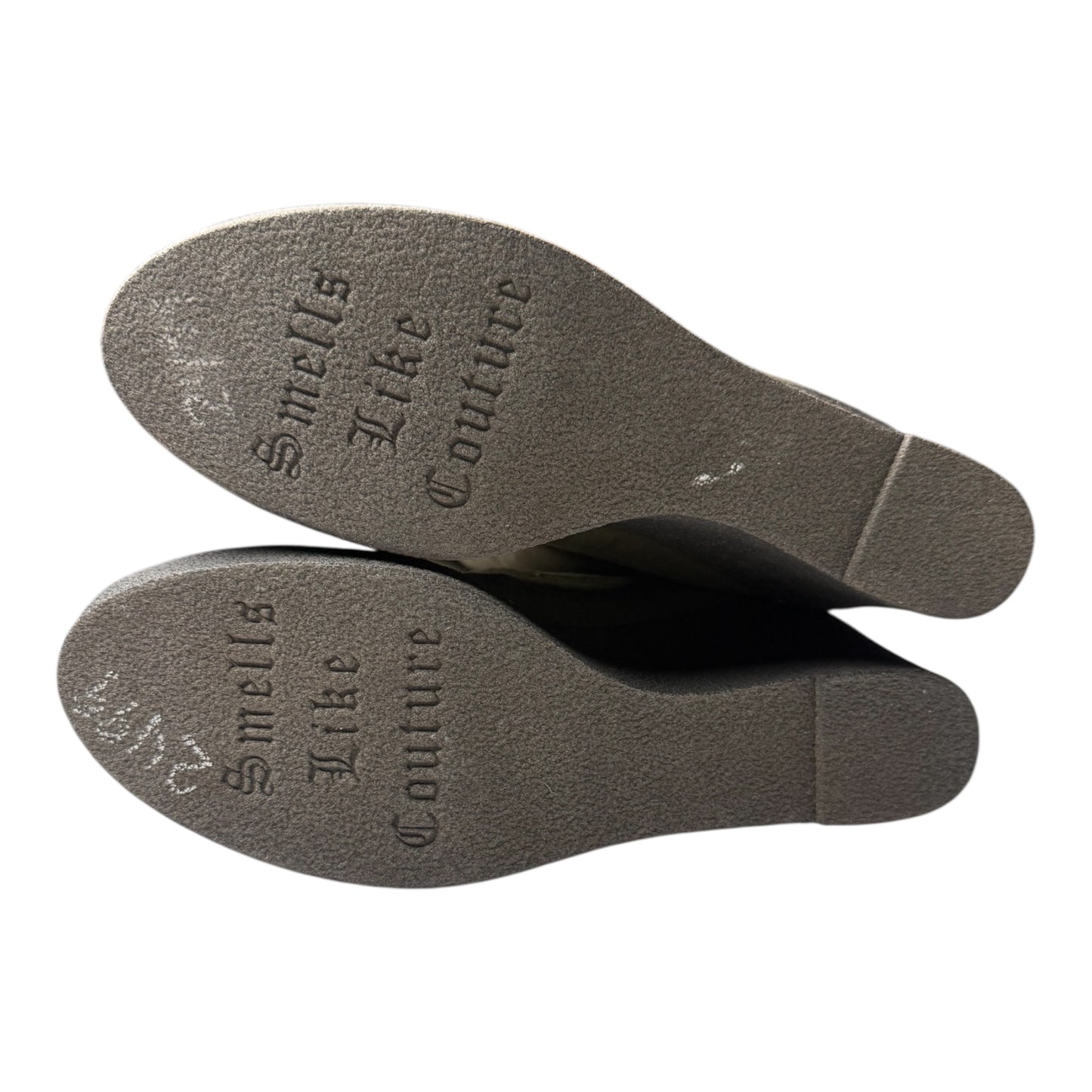 Juicy Couture Faux Fur-Trim Knee-High Wedge Platform Boots