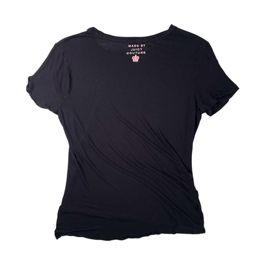 Juicy Couture Black Graphic Blouse