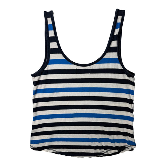 Abercrombie & Fitch Blue Striped Pocket Tank Top