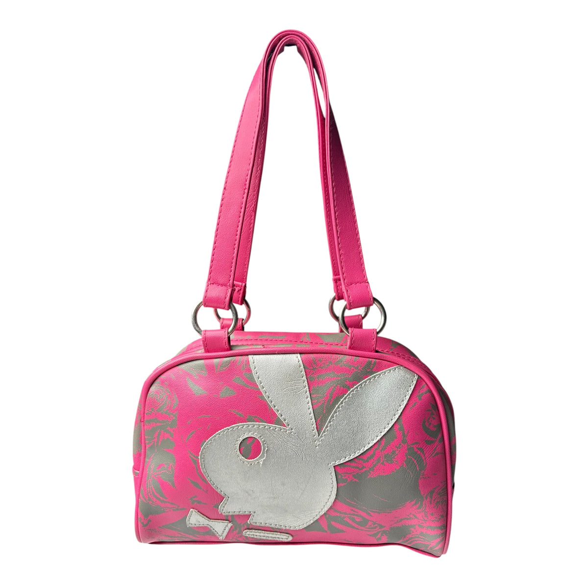 Playboy Pink & Silver Purse w/ Silver Bunny Logo
