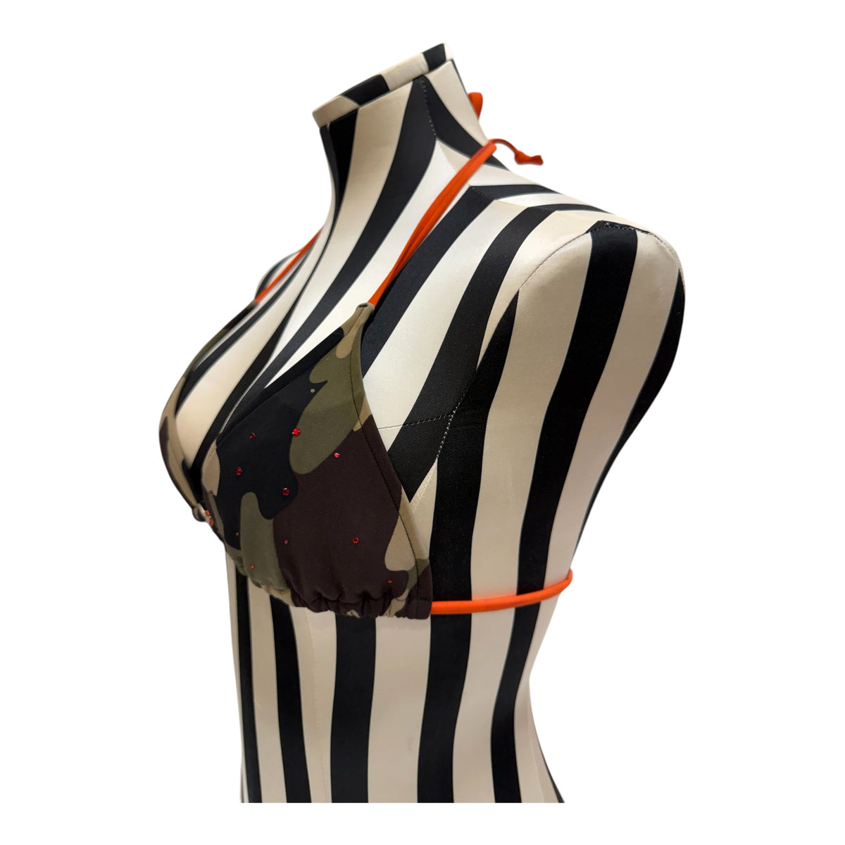 Playboy Camouflage Bikini Top w/ Rhinestones