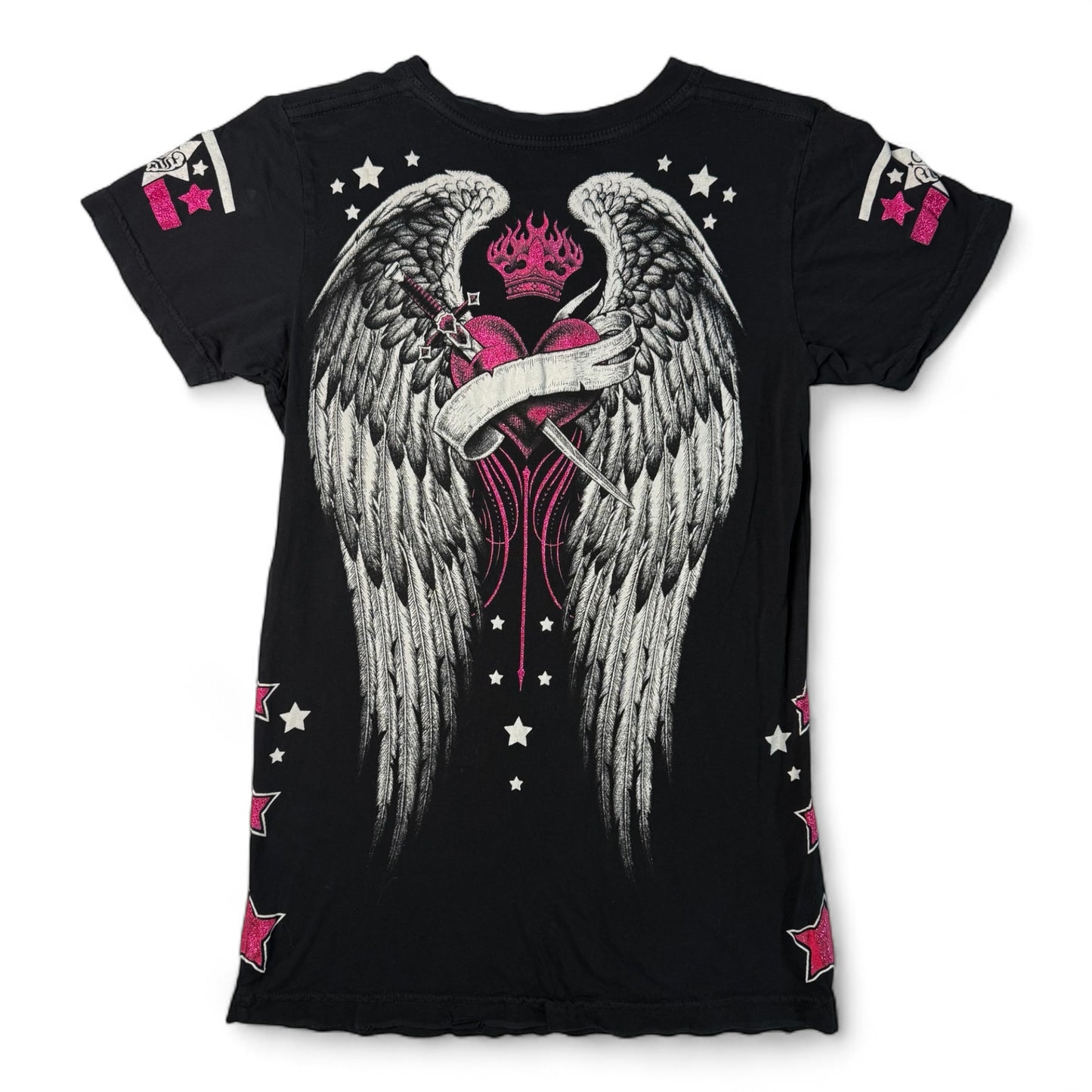 Sinful By Affliction Angel Wings Tee