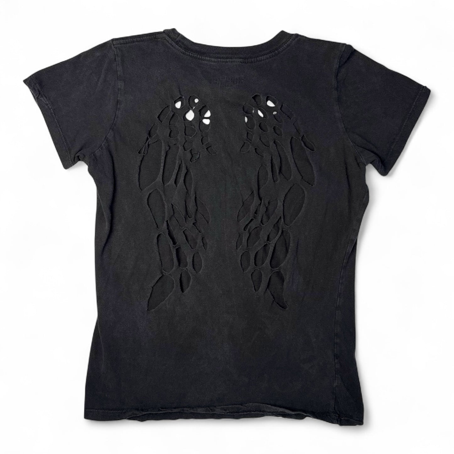 Ripped Shreds Angel Wings Cut-Out Tee