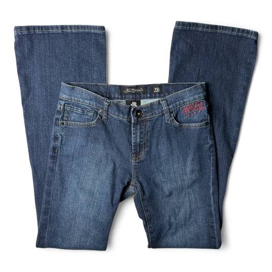 Ed Hardy Embellished Leopard Jeans