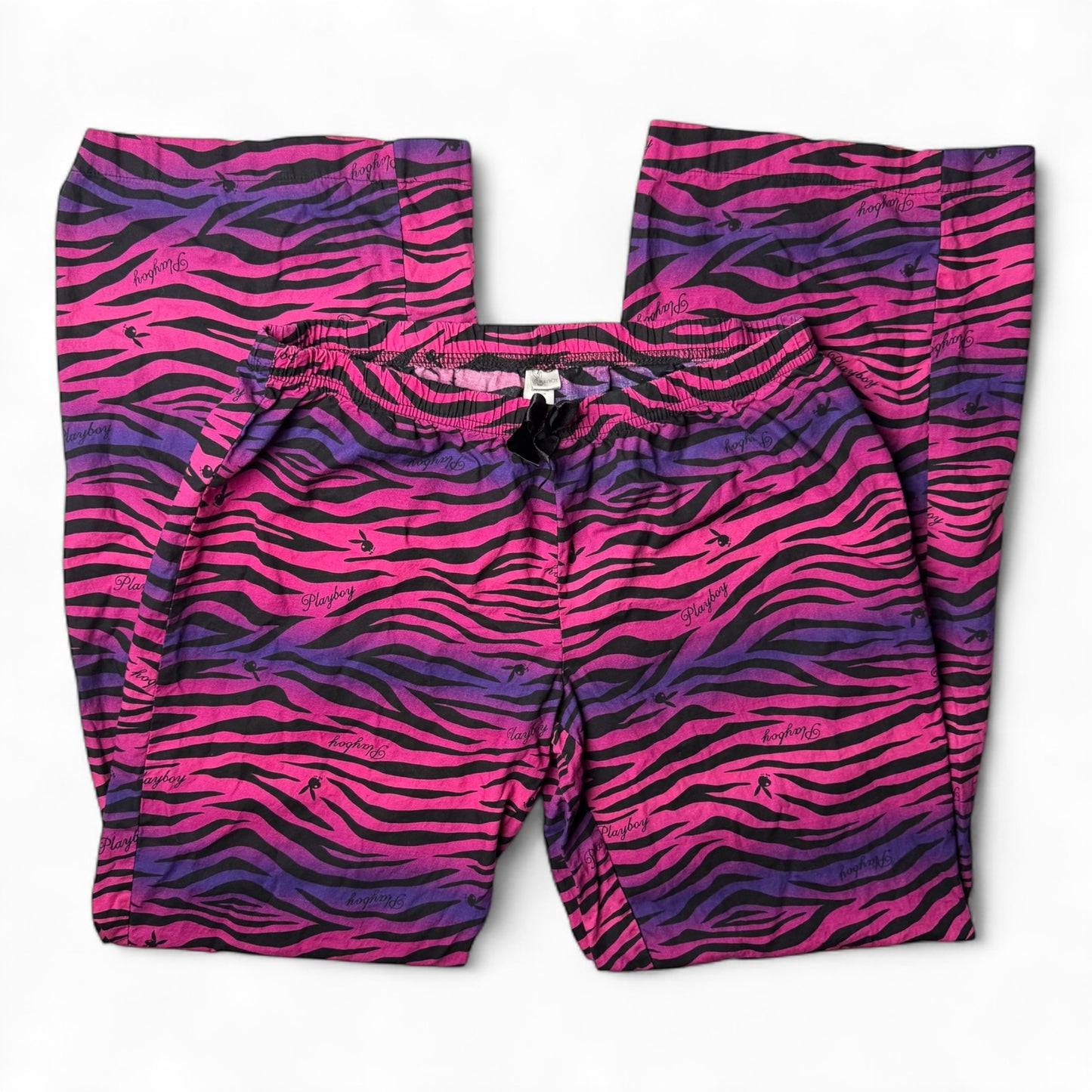 Playboy Script Zebra Print Pajama Pants