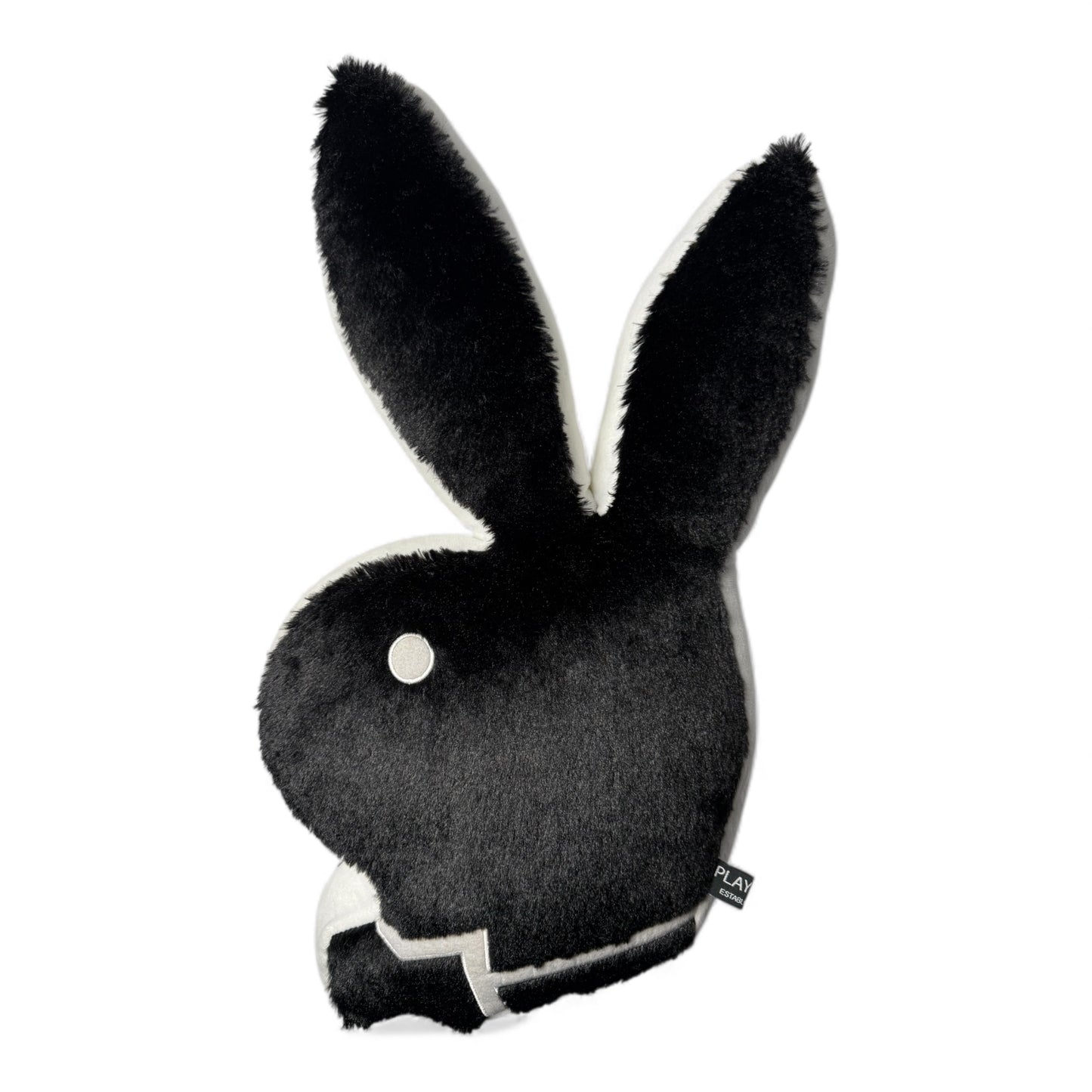 Playboy Original Bunny Shaped Pillow | Black/White