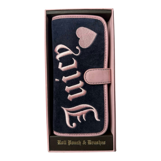 Juicy Couture Makeup Roll Pouch & Brushes