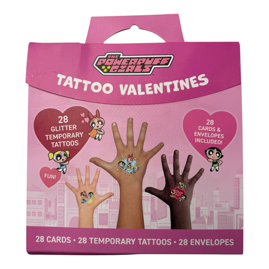 The Powerpuff Girls Tattoo Valentines Set