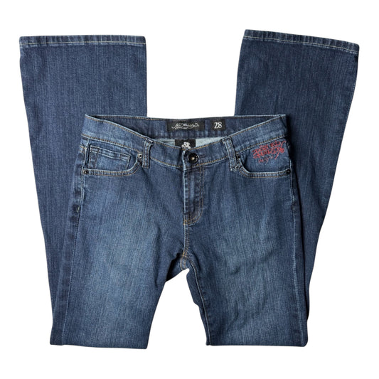 Ed Hardy Embellished Leopard Jeans