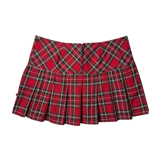 Royal Bones Plaid Mini Skirt