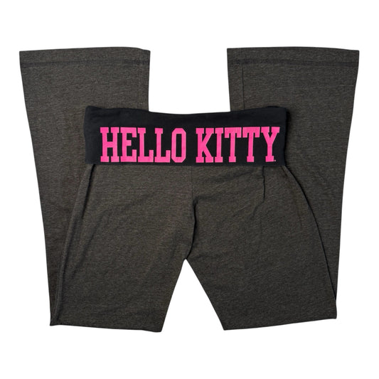 Hello Kitty Script Fold Over Yoga Pants