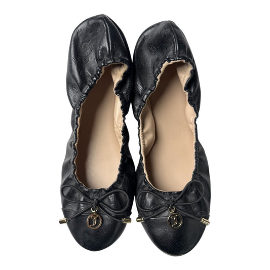 Juicy Couture Bow-Charm Ballet Flats