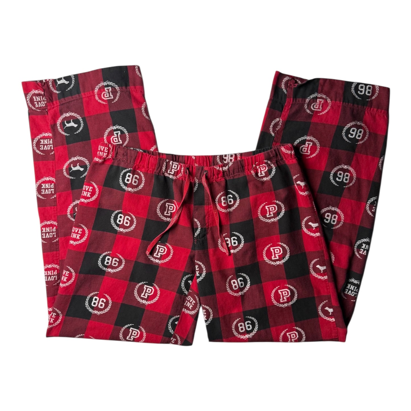 Victoria’s Secret PINK 86 Black/Red Plaid Pajama Pants