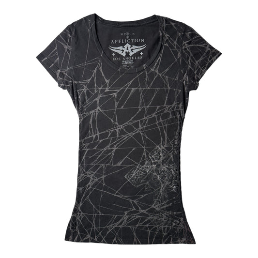 Affliction Spider Web, Cross Tee