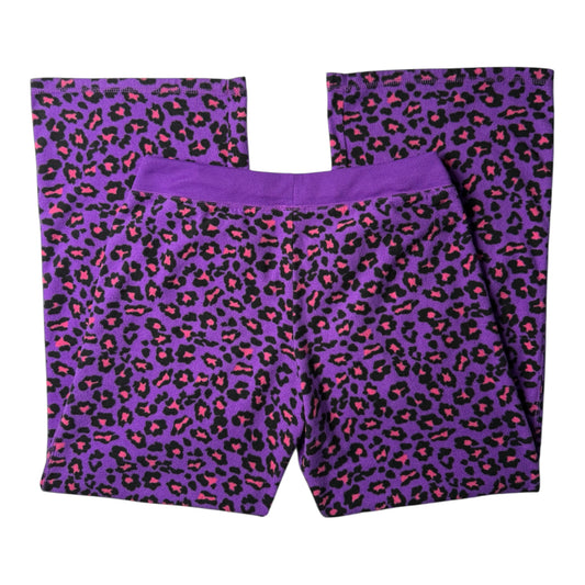 So Clothing Purple/Pink Leopard Fleece Pajama Pants