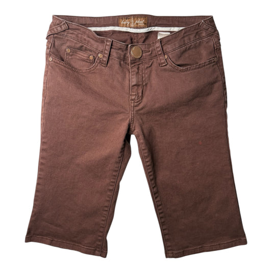 Baby Phat Brown Denim Capri Jeans, Butterfly Pocket Detail