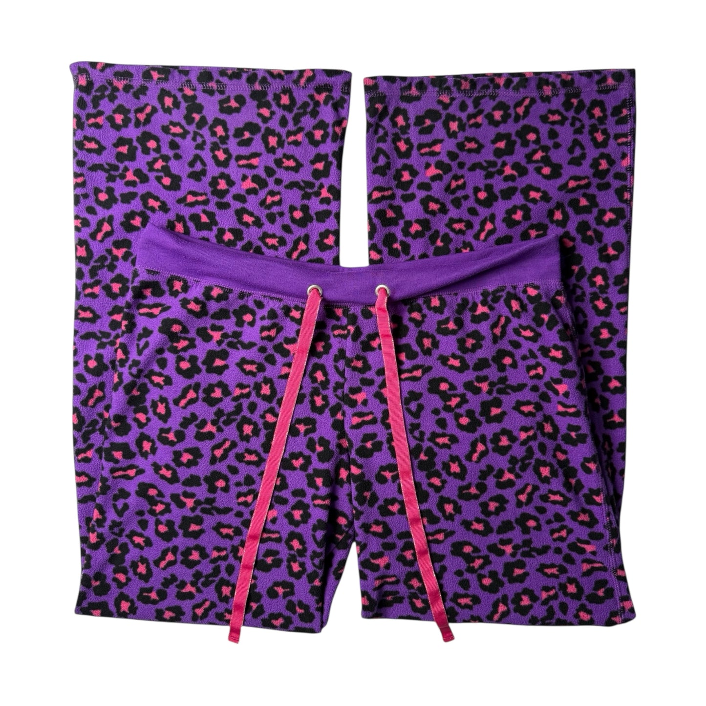 So Clothing Purple/Pink Leopard Fleece Pajama Pants