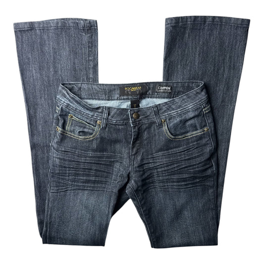 Rocawear Blue Initial-Embroidered Pocket Jeans