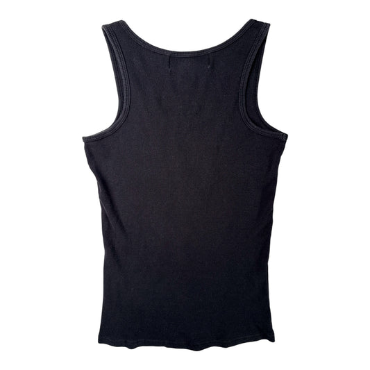 Playboy Lace Logo Black Tank Top