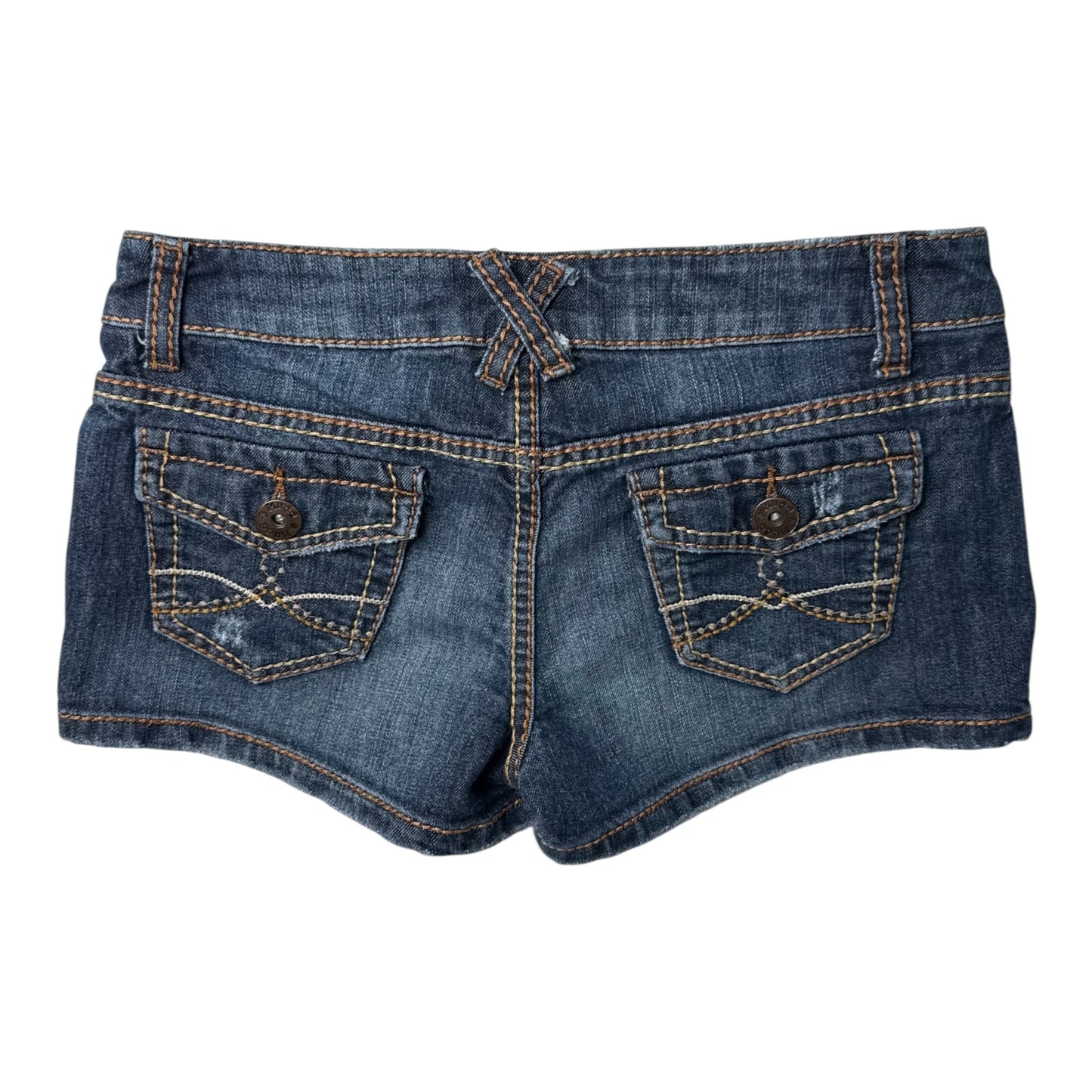 Mudd Low Rise Navy Blue Denim Shorts