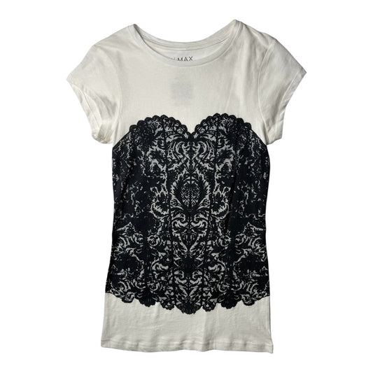 Miley Cyrus & Max Azria Lace Corset Tee