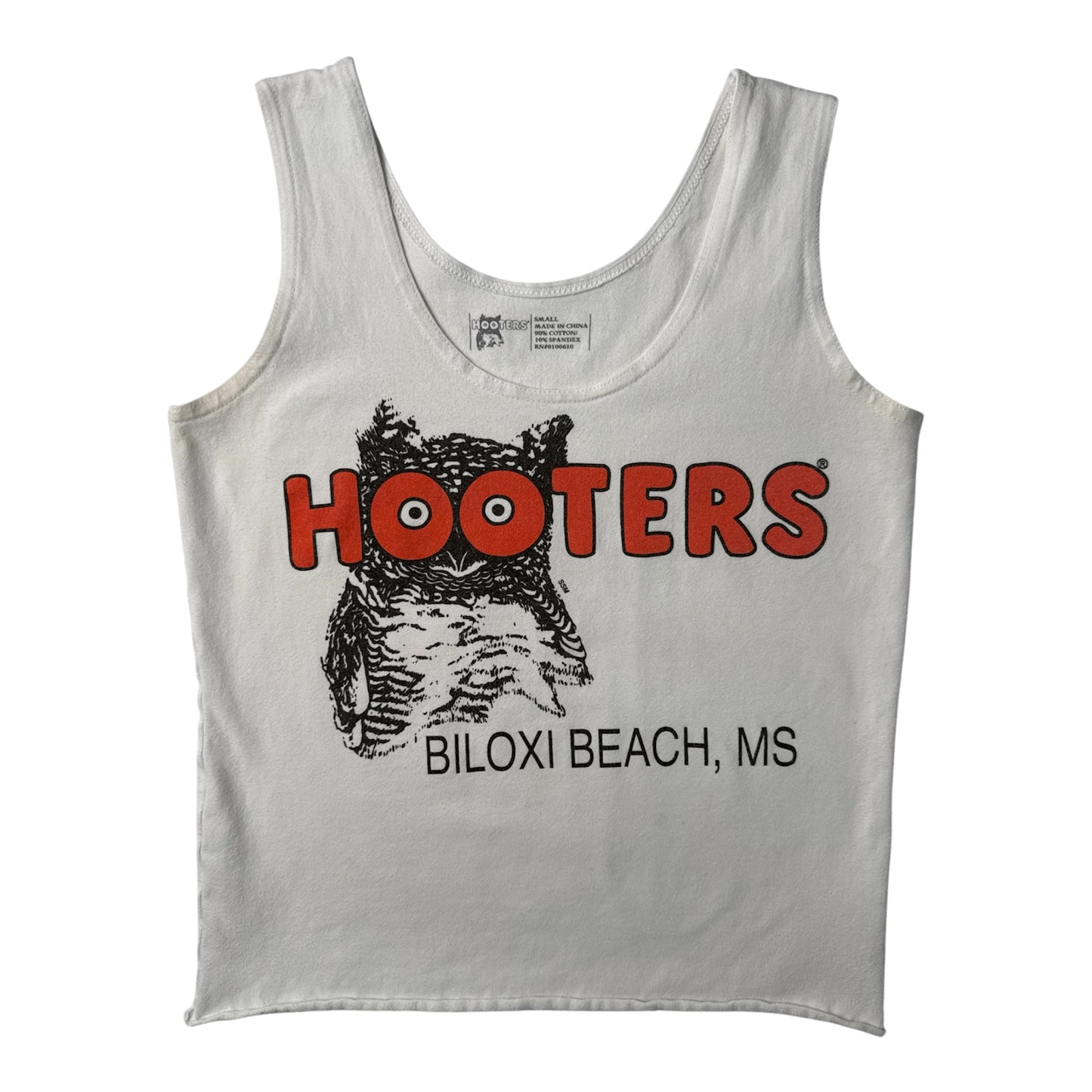 Hooters Biloxi Beach Mississippi White Tank Top