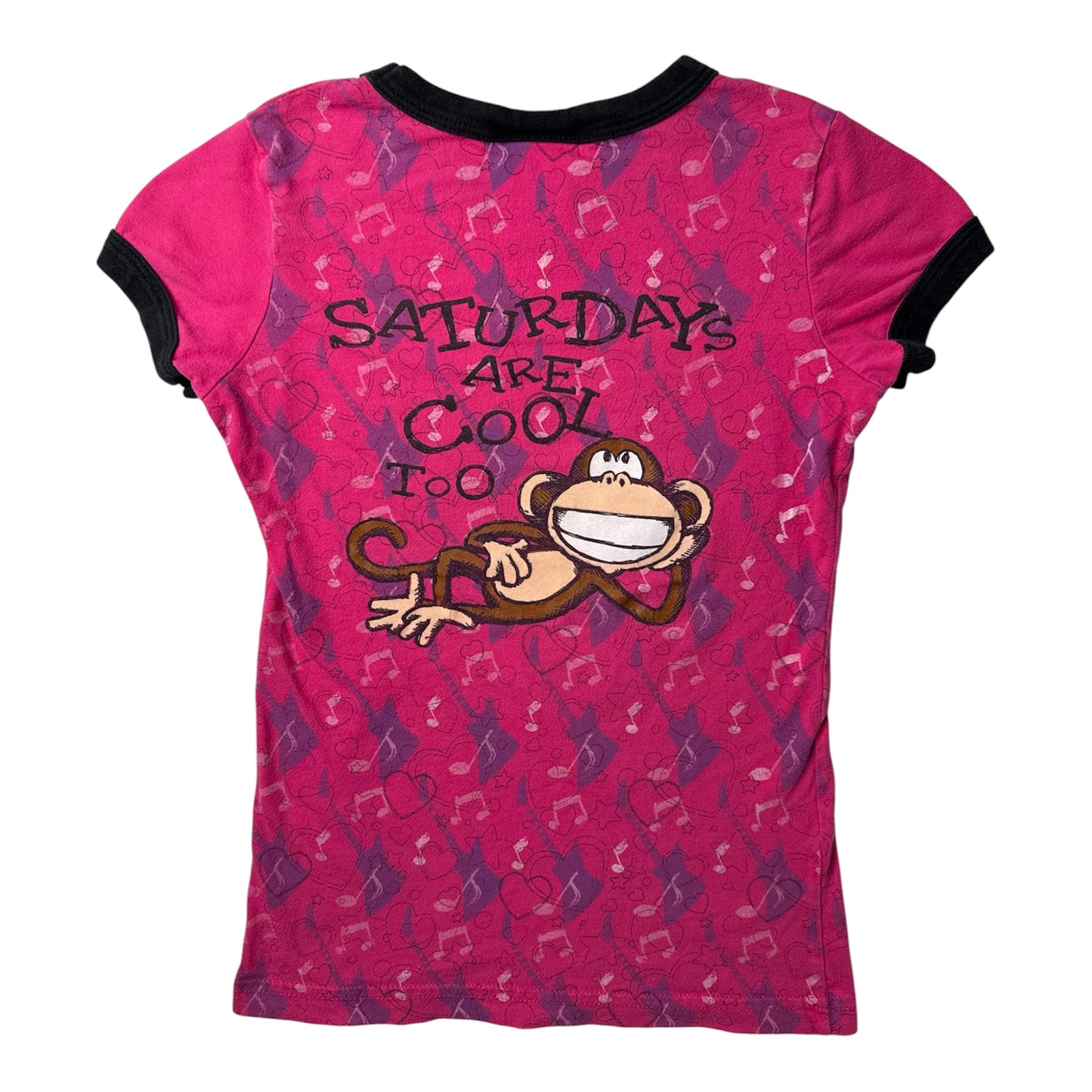 Bobby Jack “Friday Rocks” Graphic Pink Tee