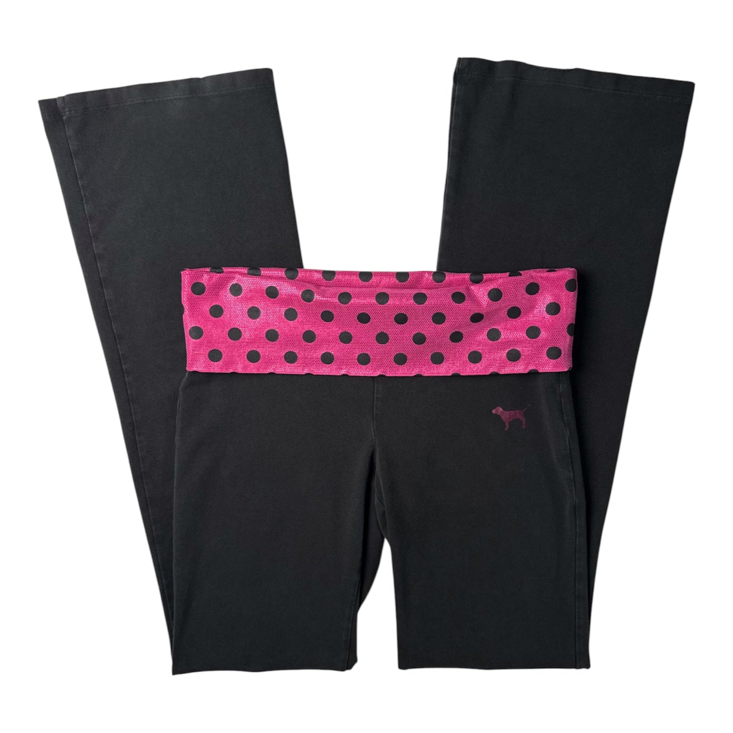Victoria’s Secret PINK Polka Dot Metallic Foldover Pants Leggings