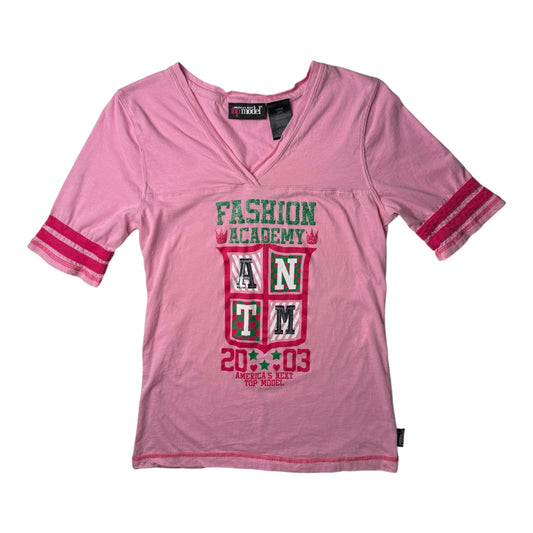 America’s Next Top Model Fashion Academy Jersey V Neck Tee