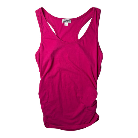 Southpole Ruched Side Pink Tank Top