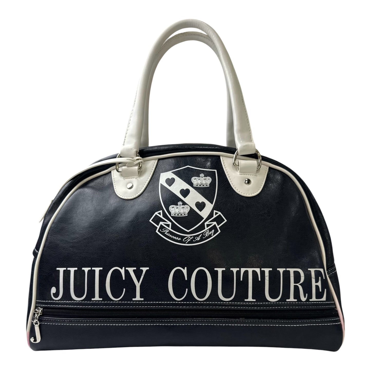 Juicy Couture “Princess of a Bag” Navy Blue & White Duffle Bag