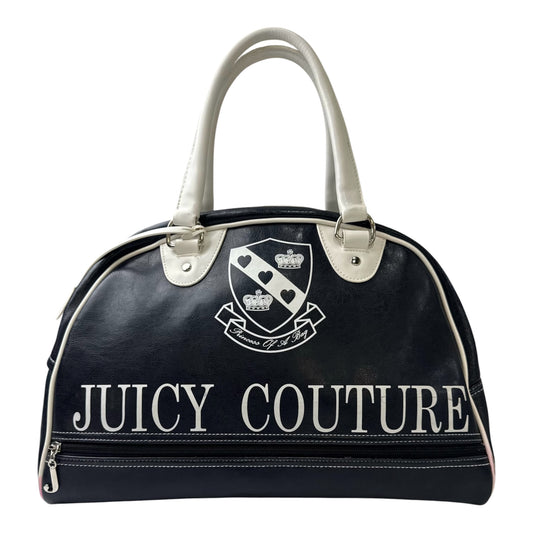 Juicy Couture “Princess of a Bag” Navy Blue & White Duffle Bag