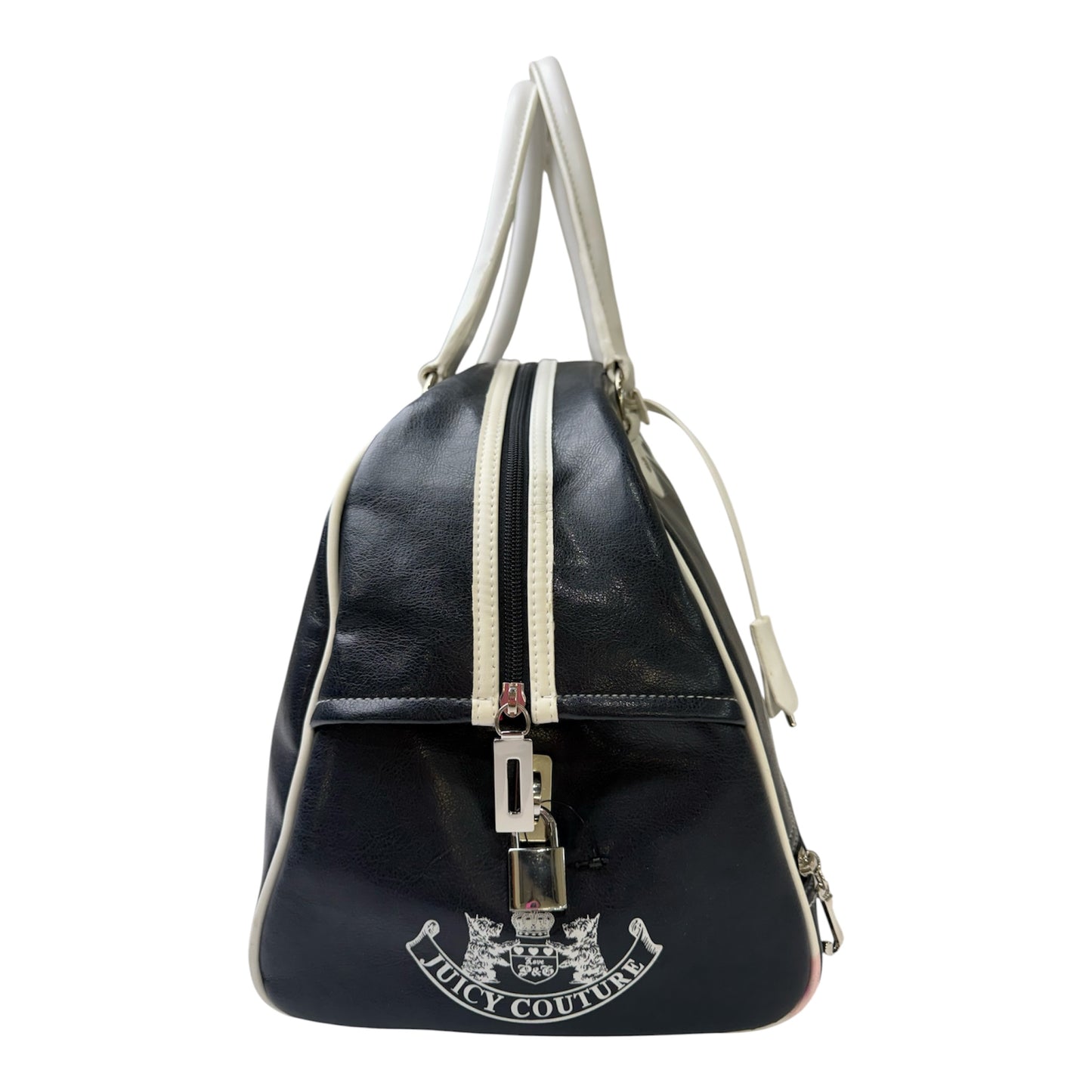 Juicy Couture “Princess of a Bag” Navy Blue & White Duffle Bag