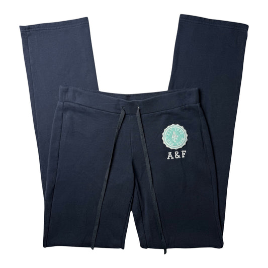 Abercrombie & Fitch Navy Sweatpants with Teal Patch