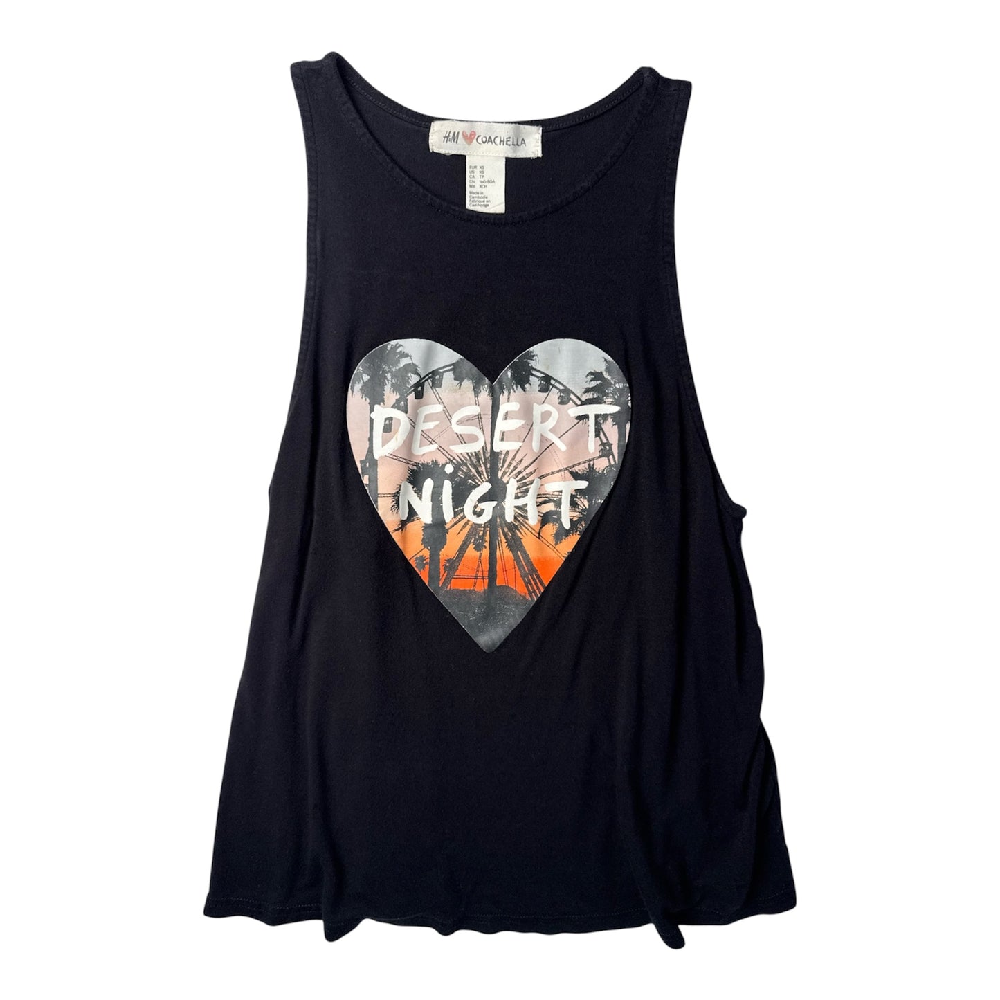 H&M Coachella Desert Night Graphic Tank Top