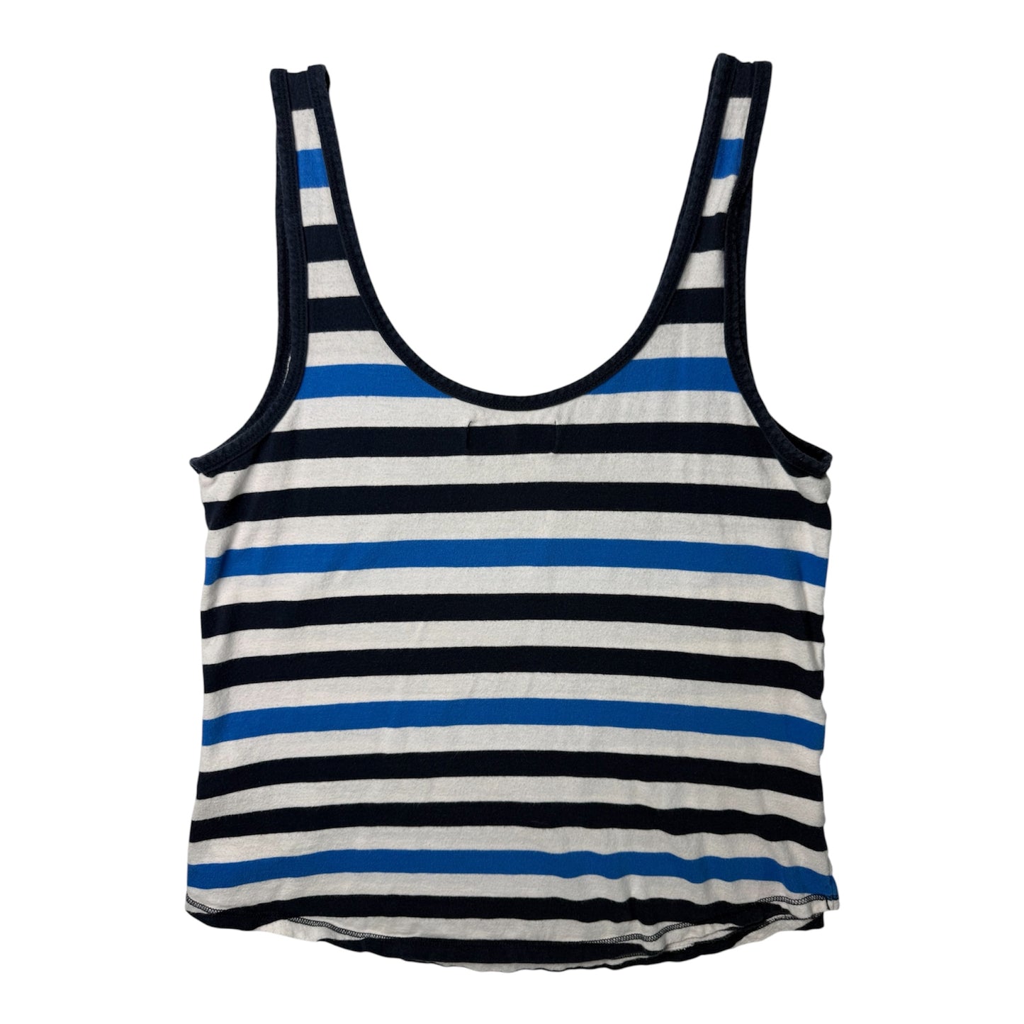 Abercrombie & Fitch Blue Striped Pocket Tank Top