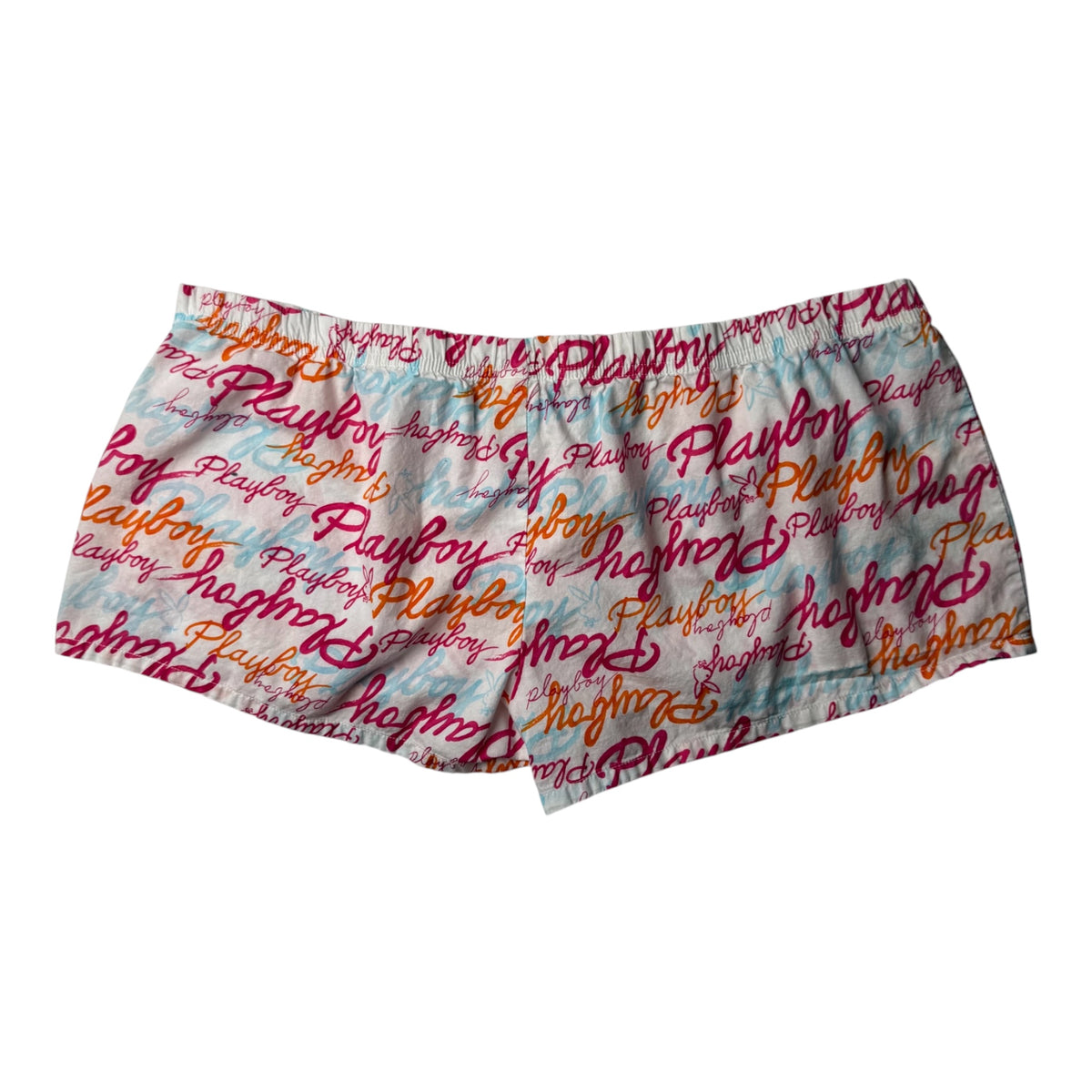 Playboy Multicolor Text Pajama Shorts