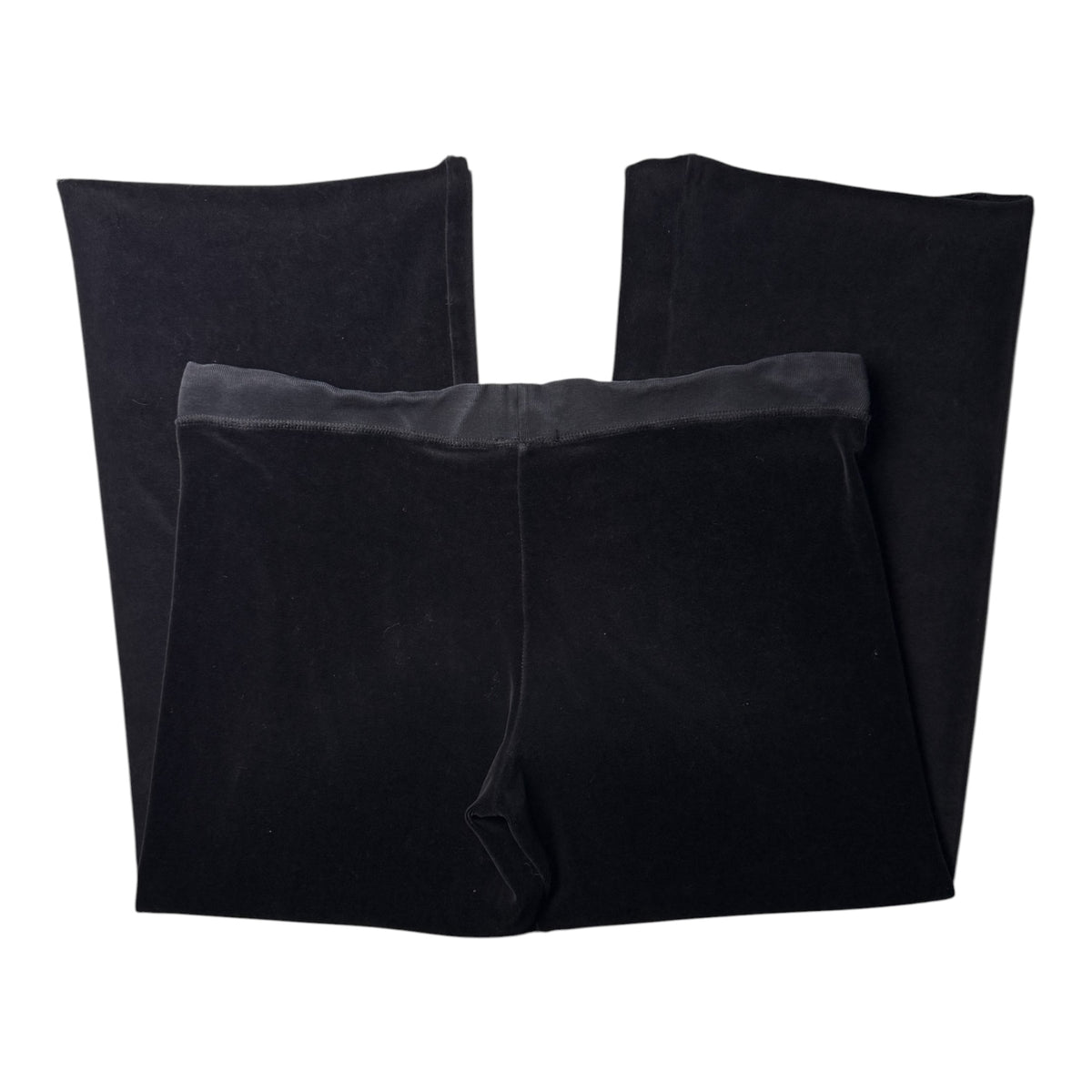 Juicy Couture Black Velour Sweatpants w/ Drawstring Waist