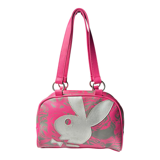 Playboy Pink & Silver Purse w/ Silver Bunny Logo