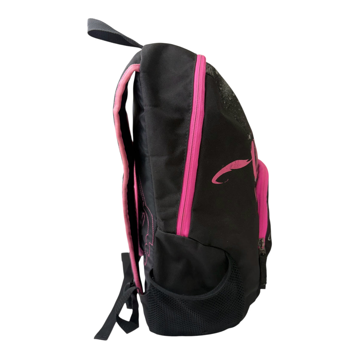 Fox Racing Black & Pink Backpack w/ Fox Head Graphic & Pink 'FOX' Text