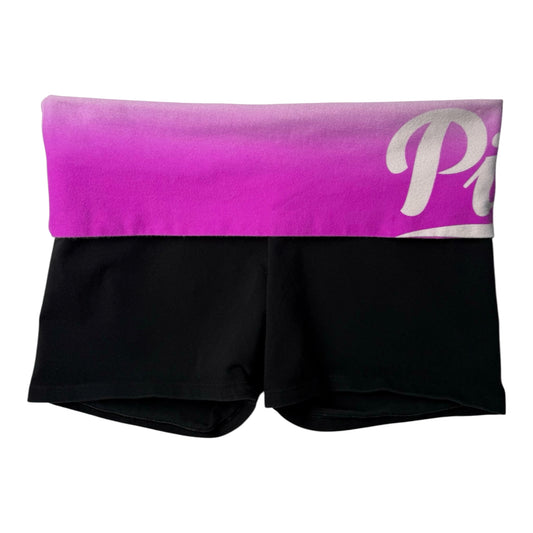 Victoria's Secret PINK Fold Over Yoga Shorts w/ ‘Pink' Logo