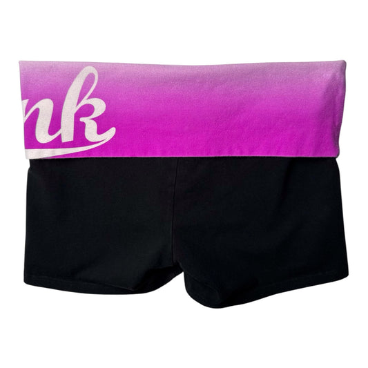 Victoria's Secret PINK Fold Over Yoga Shorts w/ ‘Pink' Logo