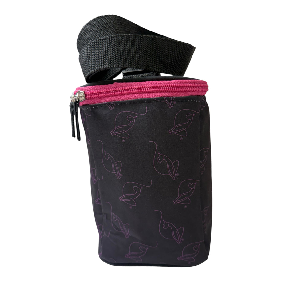 Baby Phat Black & Pink Crossbody Lunch Kit Bag w/ Rhinestone Logo