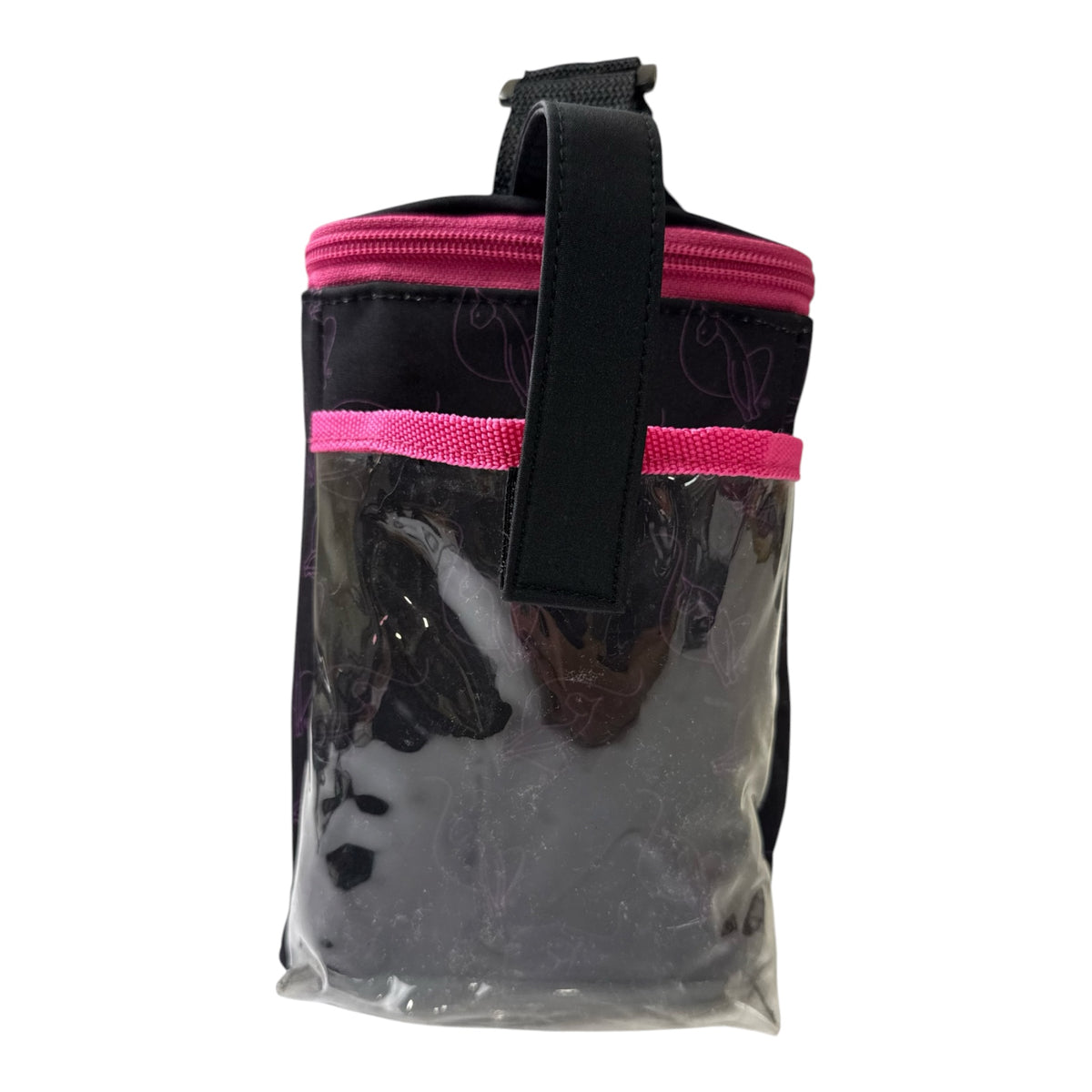 Baby Phat Black & Pink Crossbody Lunch Kit Bag w/ Rhinestone Logo